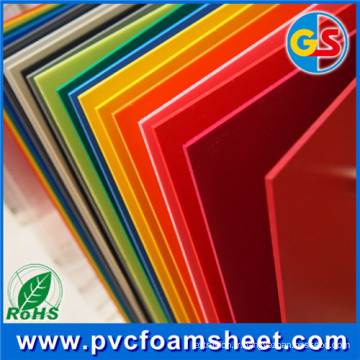 Feuille de mousse de PVC du fabricant 1-5mm de Changhaï pour le matériel d&#39;impression d&#39;écran